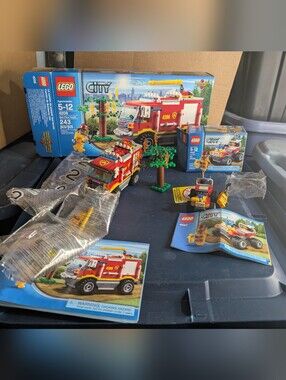 LEGO 4208 4427 City 4x4 Fire Truck Fire ATV COMPLETE